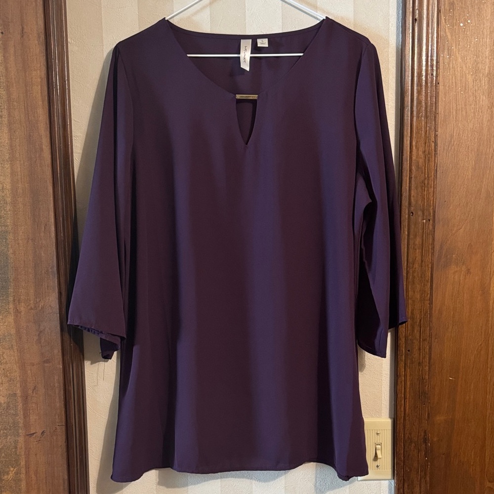 Tacera Deep Purple Women's Blouse